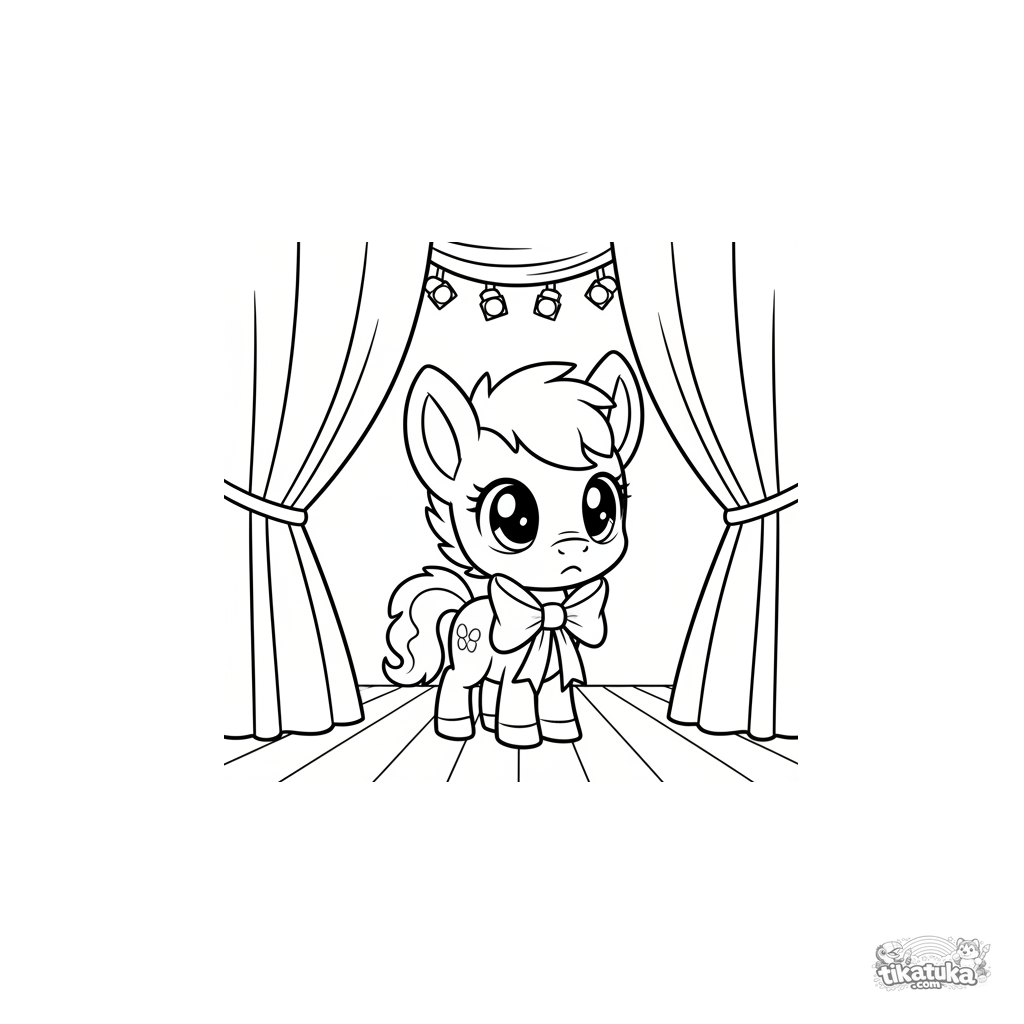 Baby-Pony-Fohlen Bühnen-Debüt