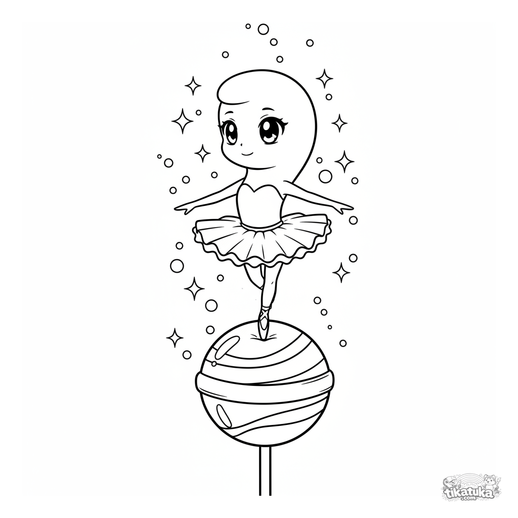 Komma-Mikrobe Balletttänzerin