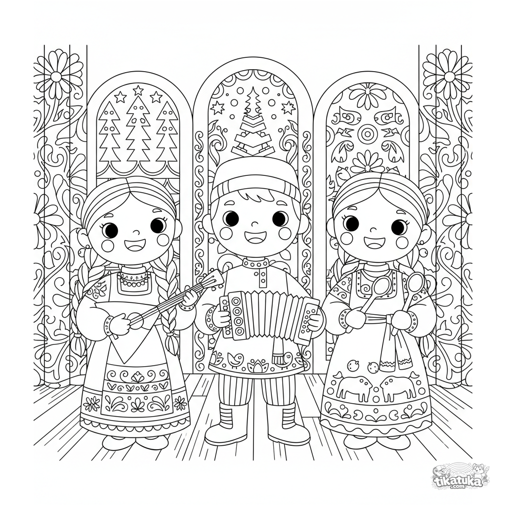 Volksensemble mit Balalaika