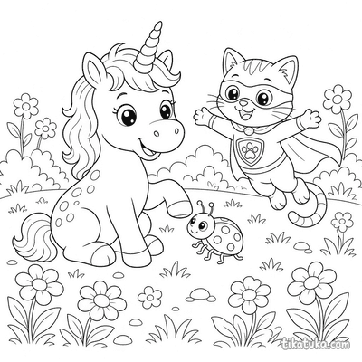 Ladybug und Einhorn