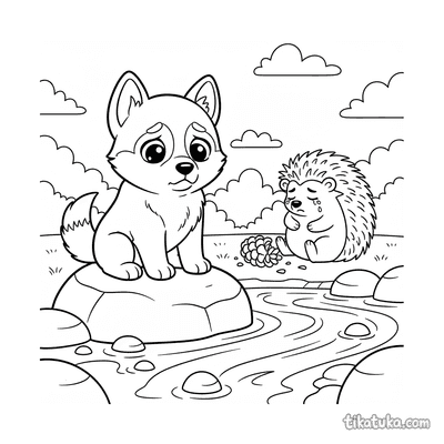 Traurigkeit am Fluss