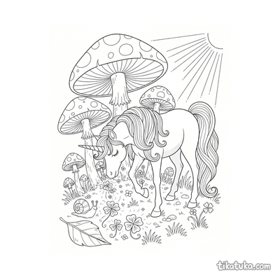 Einhorn im Zauberwald