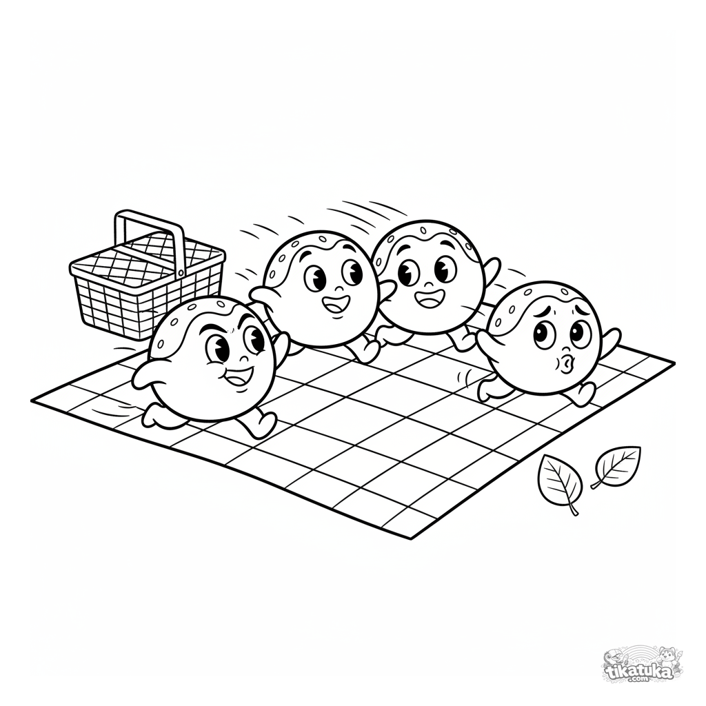 Mochi-Freunde spielen Fangen