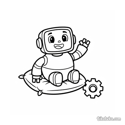 Roboter auf Kissen