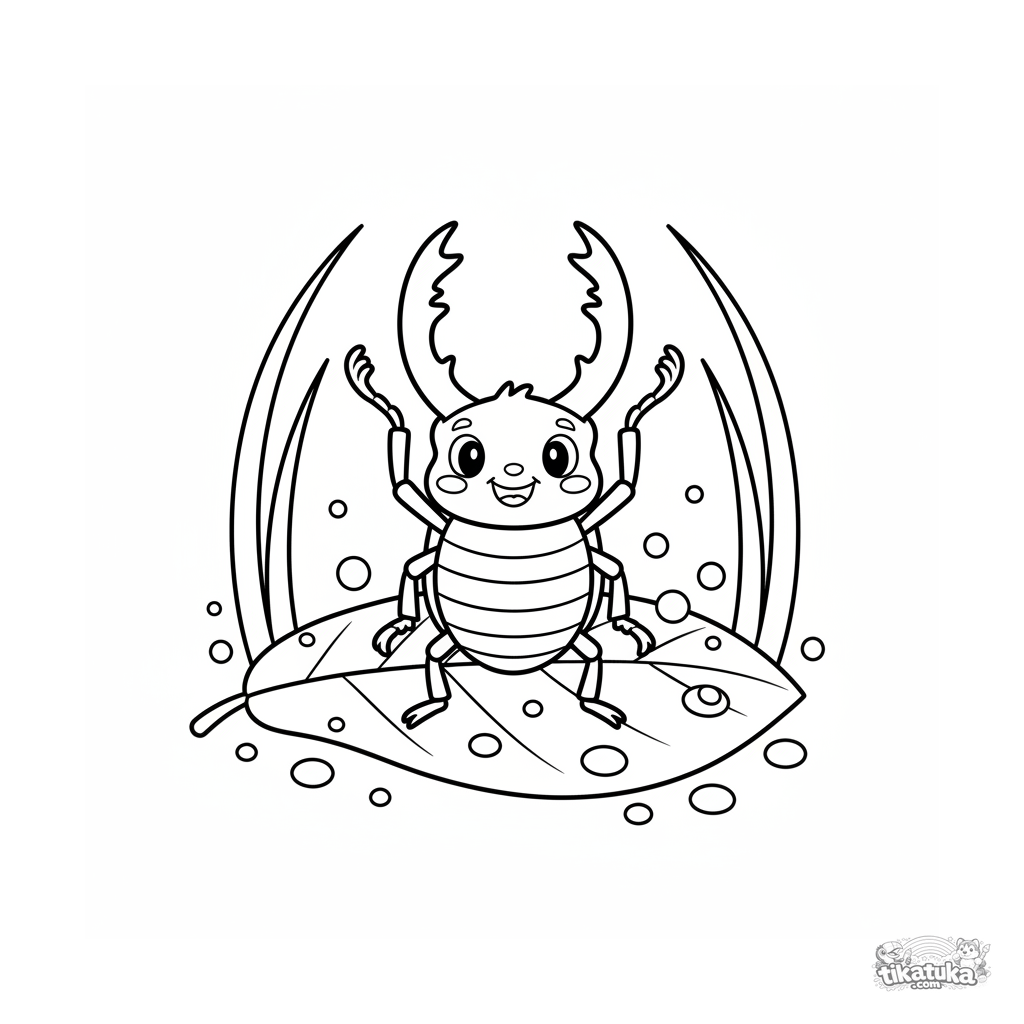 Hirschkäfer auf der Bühne