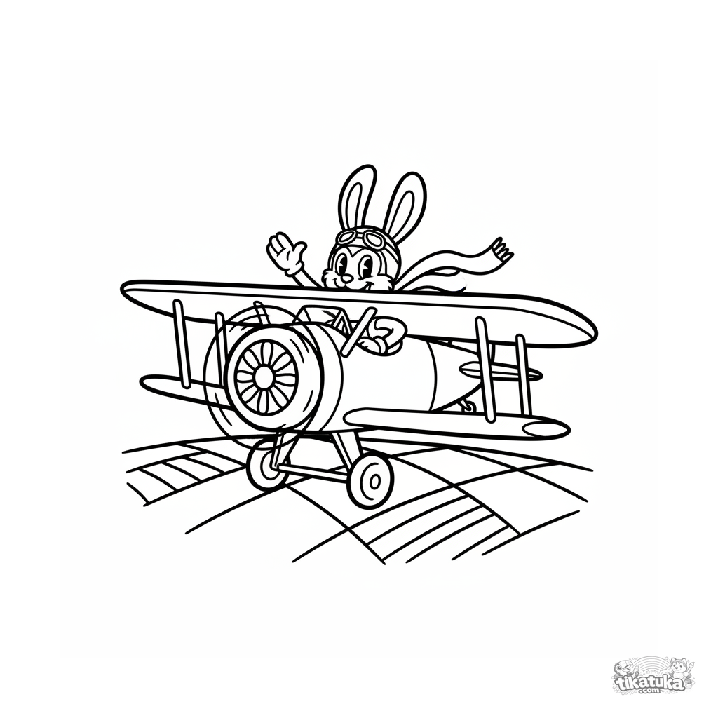 Vintage-Doppeldecker über Feldern