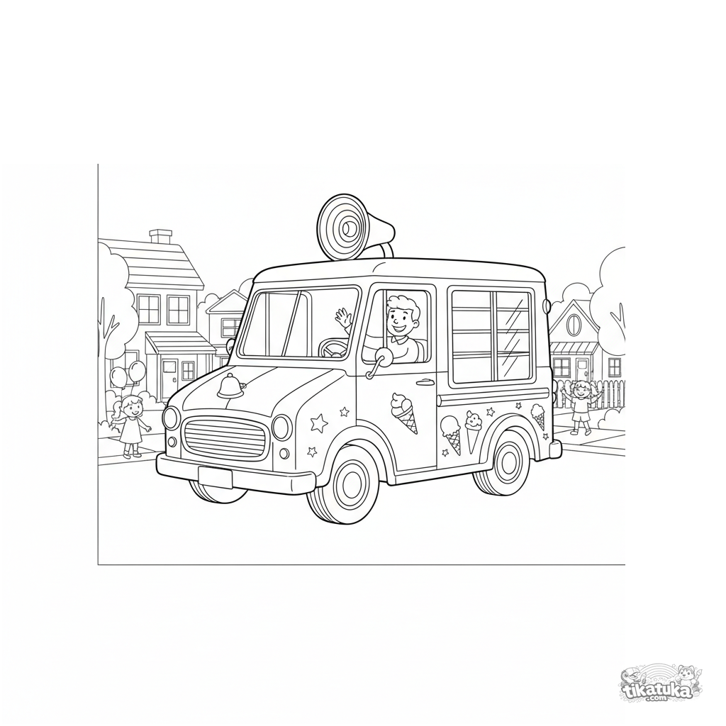 Vintage-Eiscreme-Lastwagen