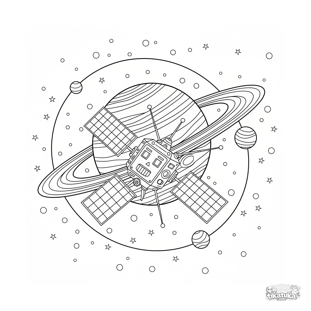 Vintage-Sonde umkreist Gasriesen